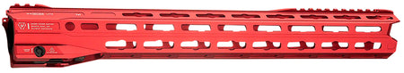 Strike Industries GridLok Lite 17" M-LOK Handguard with Quick Rail Detach, Red Aluminum for AR-15