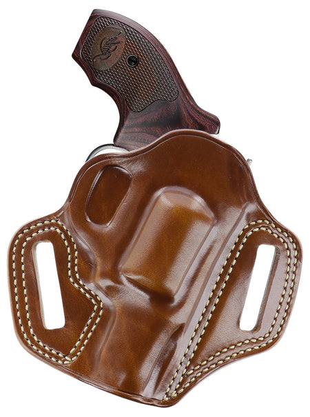 Galco CM312 Combat Master OWB Tan Leather Belt Slide Holster for Kimber K6S 2" Right Hand