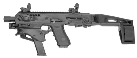 CAA Micro Conversion Kit Glock 17/19/19X/22/23/31/32/G45 Black Advanced Kit Long Stabilizer
