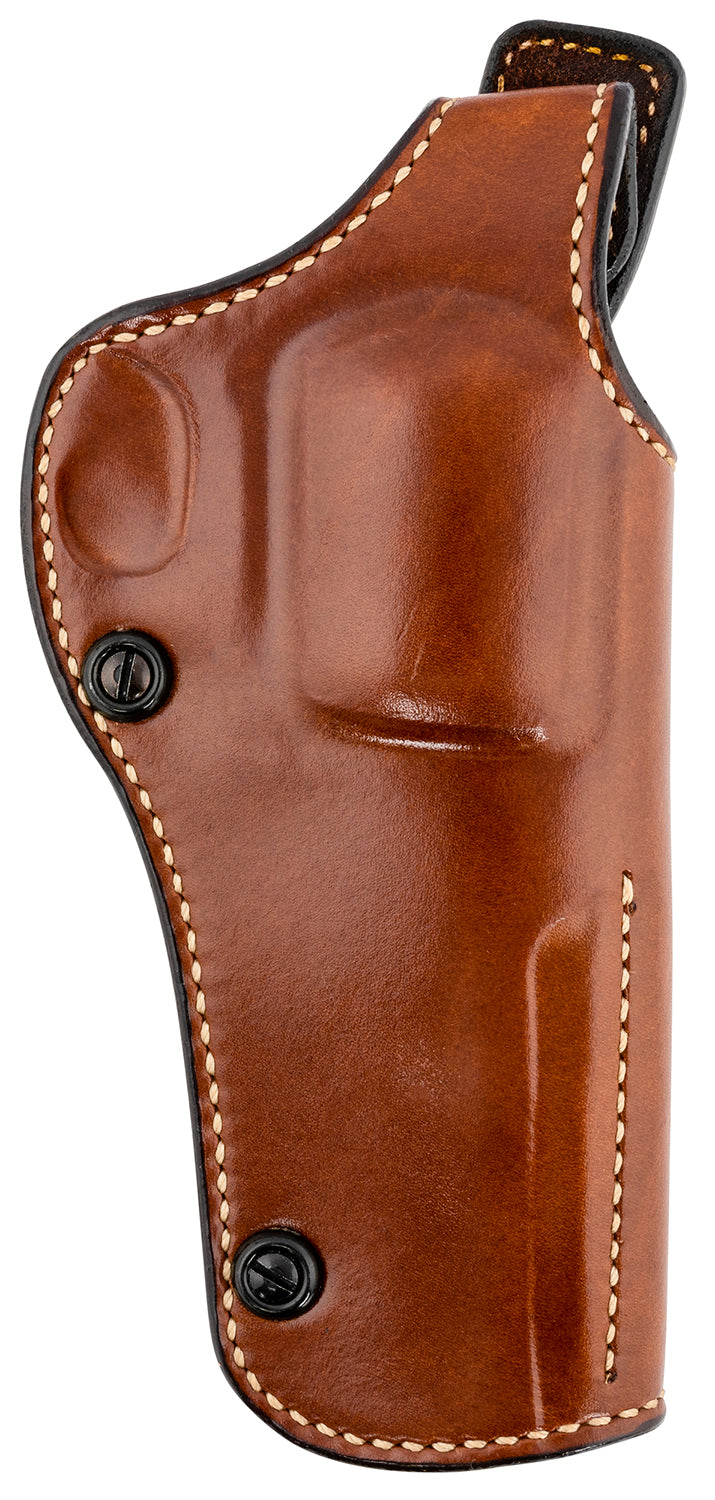 Galco PHX334 Phoenix OWB Holster Tan Leather Belt Slide Fits Ruger GP100 and S&W L Frame Right Hand