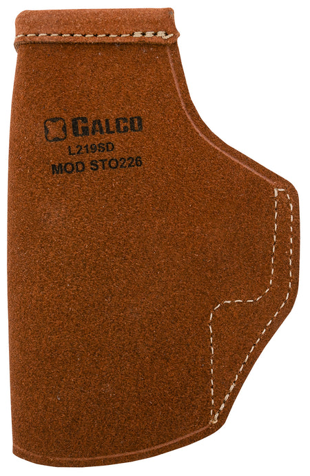 Galco STO226 Stow-N-Go IWB Holster Natural Leather Belt Clip Fits Glock 19X 19 Gen1-5 and 23 Gen2-5 Right Hand