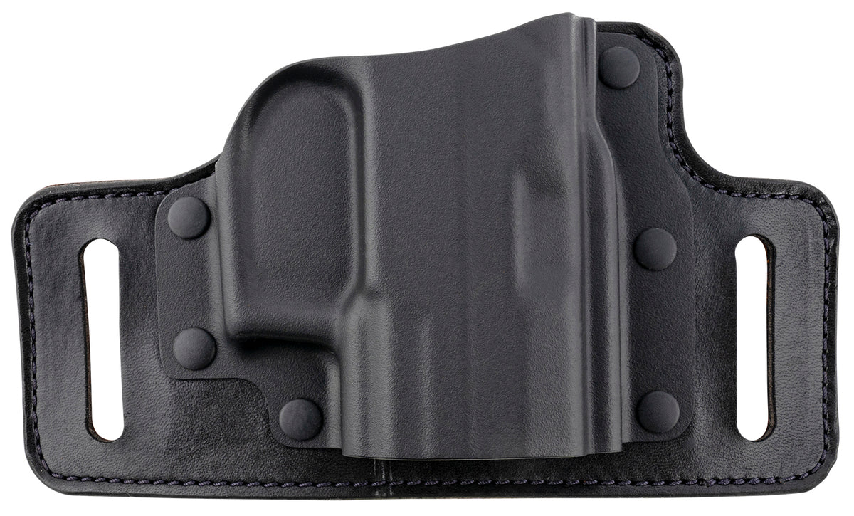 Galco TS820B TacSlide OWB Holster Black Kydex/Leather Belt Slide Fits Beretta APX Taurus G3 and Sig M18 Right Hand