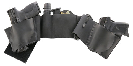Galco UWBKLG2 UnderWraps 2.0 Black Large Belly Band Holster Leather Nylon Handgun