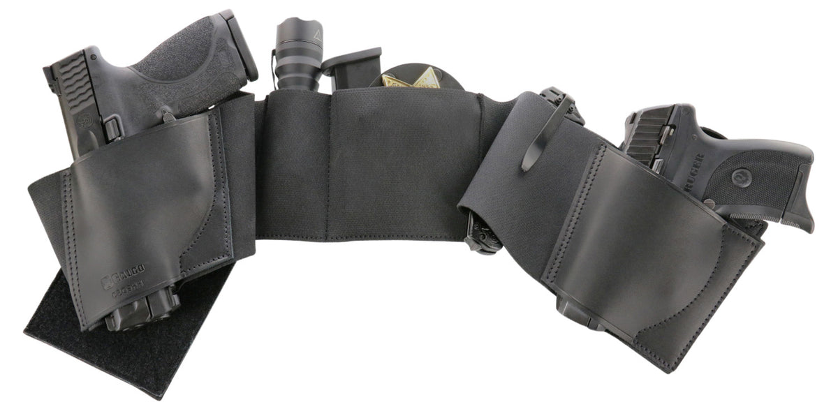 Galco UWBKMED2 UnderWraps 2.0 Black Medium Belly Band Holster Leather Nylon Handgun