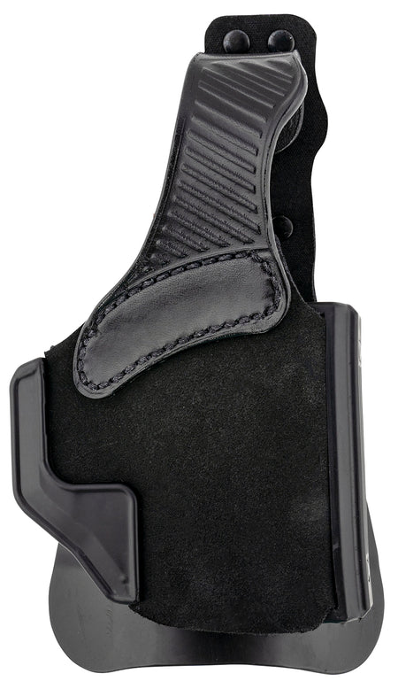 Galco W2800RB Wraith 2.0 OWB Holster Black Leather Paddle Mount Compatible with Glock 43X Taurus GX4 and Springfield Hellcat Right Hand