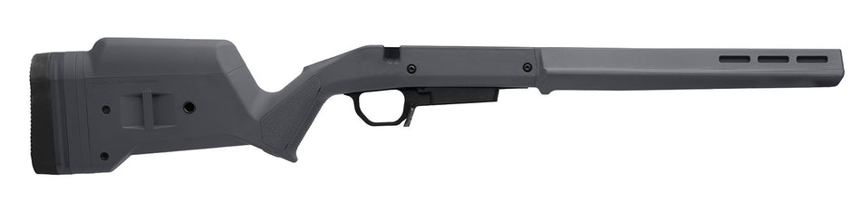 Magpul MAG1207GRY Hunter American Stock Gray Adjustable Synthetic for Ruger American Short Action Right Hand with STANAG Mag Well