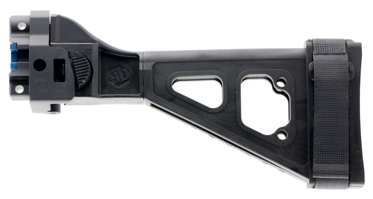 SB Tactical SBT5A Black Folding Pistol Stabilizing Brace for HK MP5K / SP5K / SP89 Clones