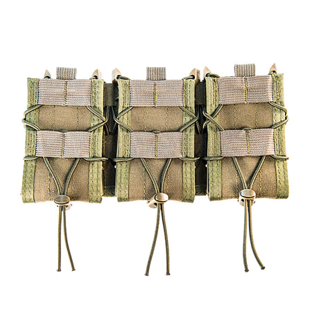 High Speed Gear TACO Shingle Triple Rifle Mag Pouch OD Green Nylon MOLLE