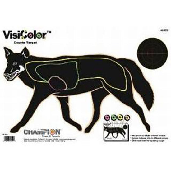 Champion Visicolor Coyote Shooting Targets 10-Pack