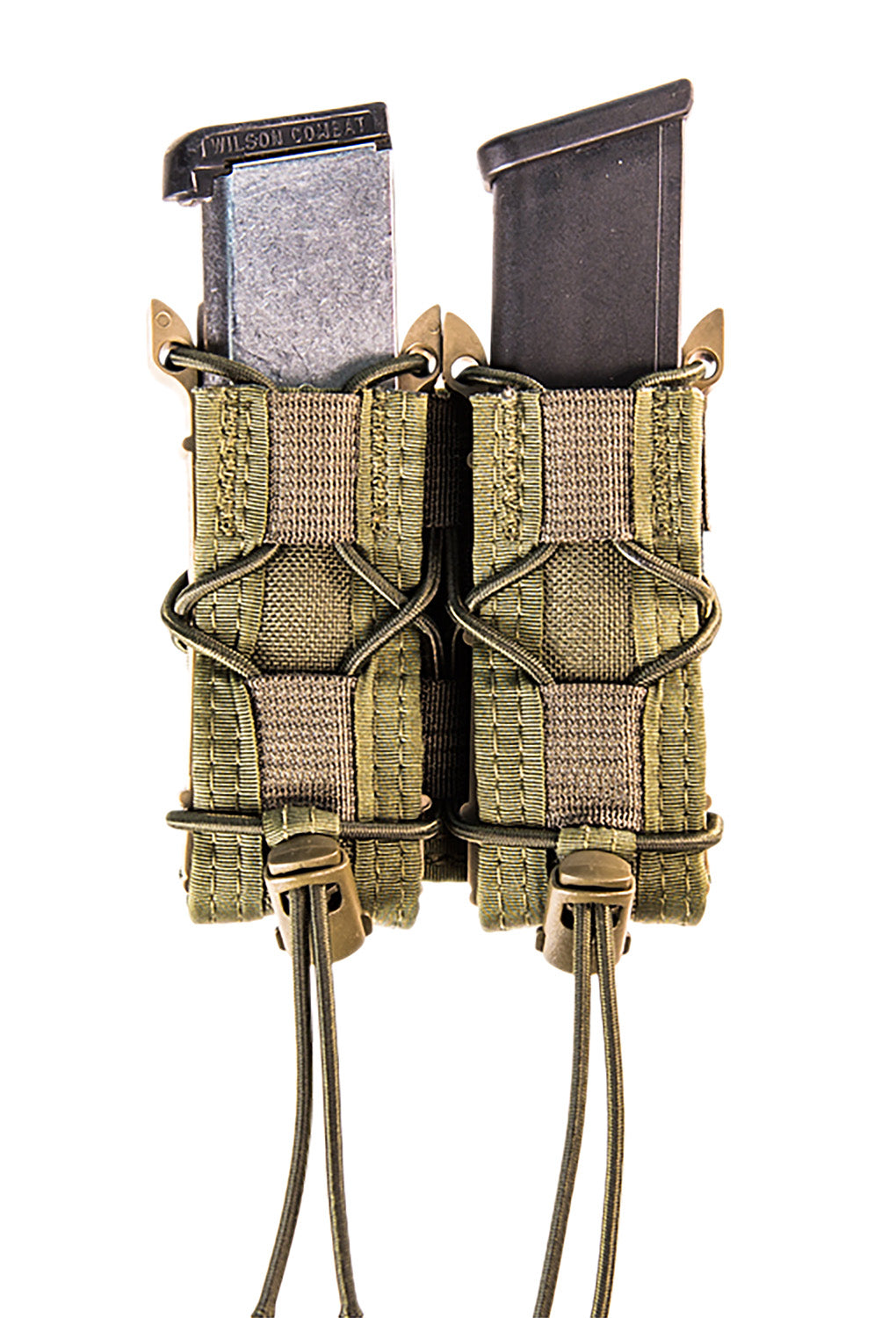 High Speed Gear TACO Double Pistol Mag Pouch OD Green Nylon MOLLE Compatible