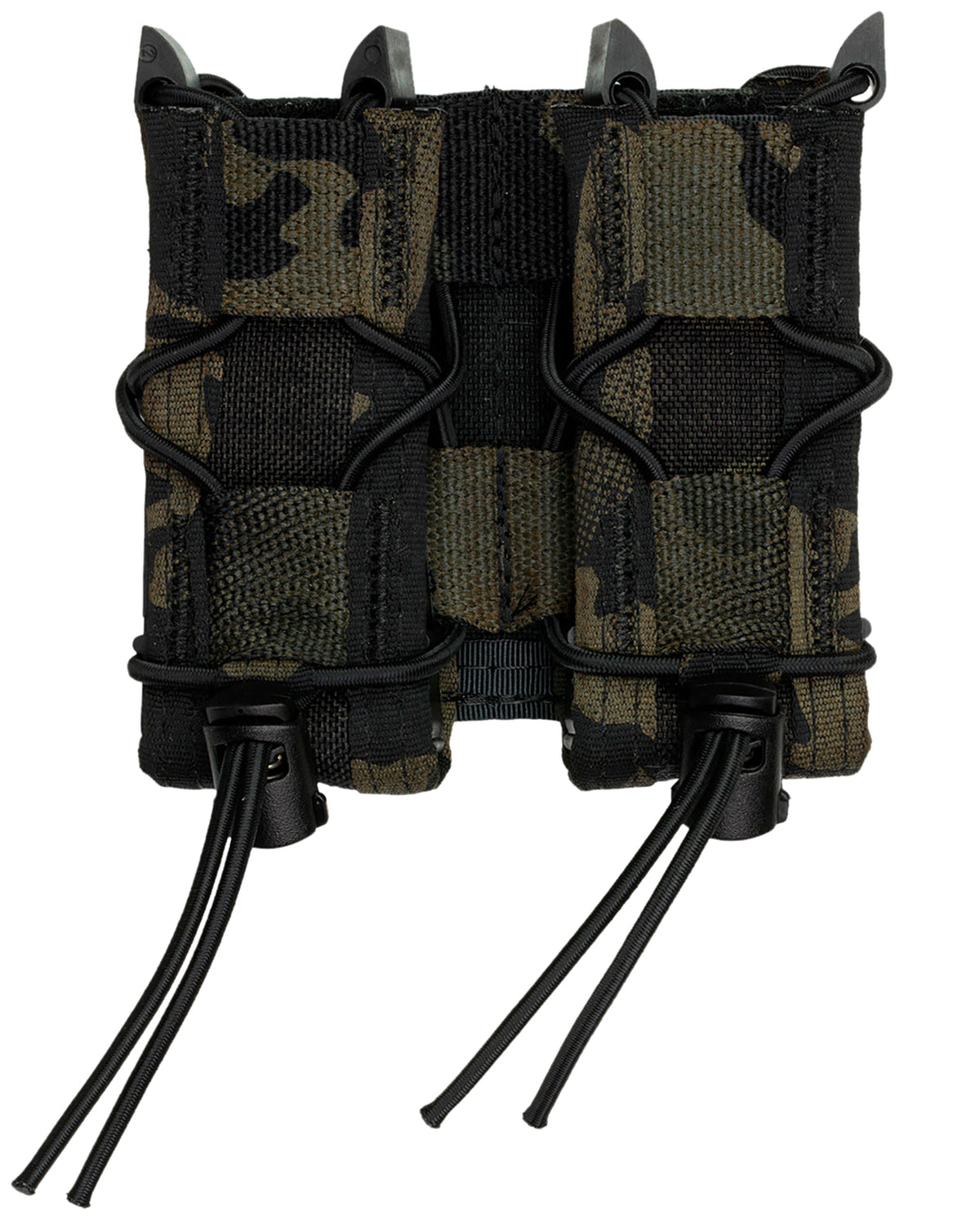 High Speed Gear TACO Double Pistol Mag Pouch MultiCam Black Nylon Belt Mount 2.25" Wide