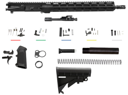 Aim Sports AR5CUB5 Complete Lower Build Kit 5.56x45mm NATO 16" AR-15 Black Hard Coat Anodized