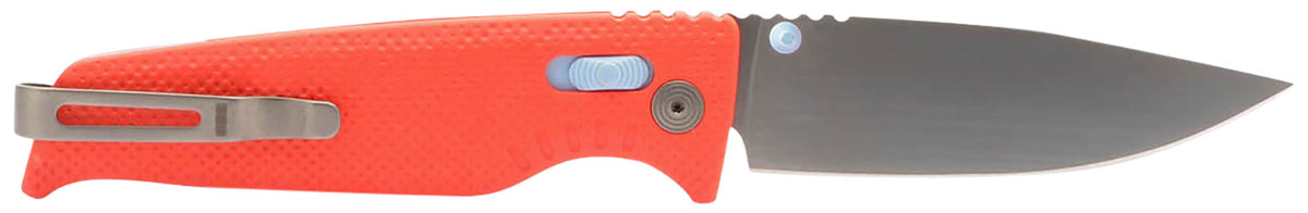 SOG Altair XR Folding Knife 3.20" Plain Bead Blasted Cryo CPM 154 Steel Blade Canyon Red with Stone Blue Accents GRN Handle