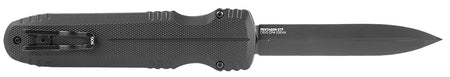 SOG Pentagon OTF 3.79" Out-the-Front Spear Point Plain Black TiNi Cryo CPM S35VN Blade Blackout Aluminum Handle