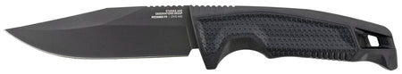 SOG Recondo FX 4.60" Fixed Blade Plain Satin TiNi Full Tang Cryo 440C SS Blade Black Overmolded GRN Handle