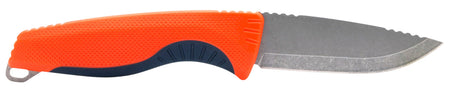 SOG Aegis FX 3.70" Fixed Drop Point Satin 4116 Krupp SS Blade, Rescue Red w/Indigo Accents GRN Handle with Sheath