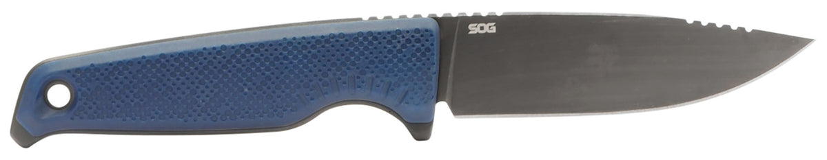 SOG Altair FX 3.40" Fixed Clip Point Satin TiCN Cryo CPM 154 SS Blade, Squid Ink Black GRN Handle with Sheath