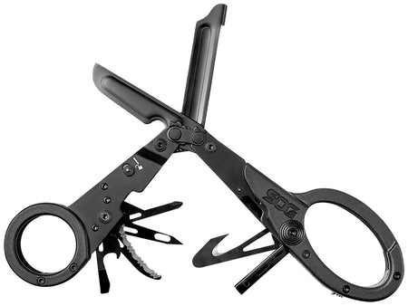 SOG ParaShears Black 3Cr13MoV Stainless Plain Blade 11-Tool Multi-Tool for First Responders