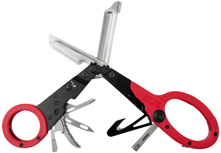 SOG ParaShears Red 3Cr13MoV Stainless Plain Blade 11-Tool Multi-Tool for First Responders