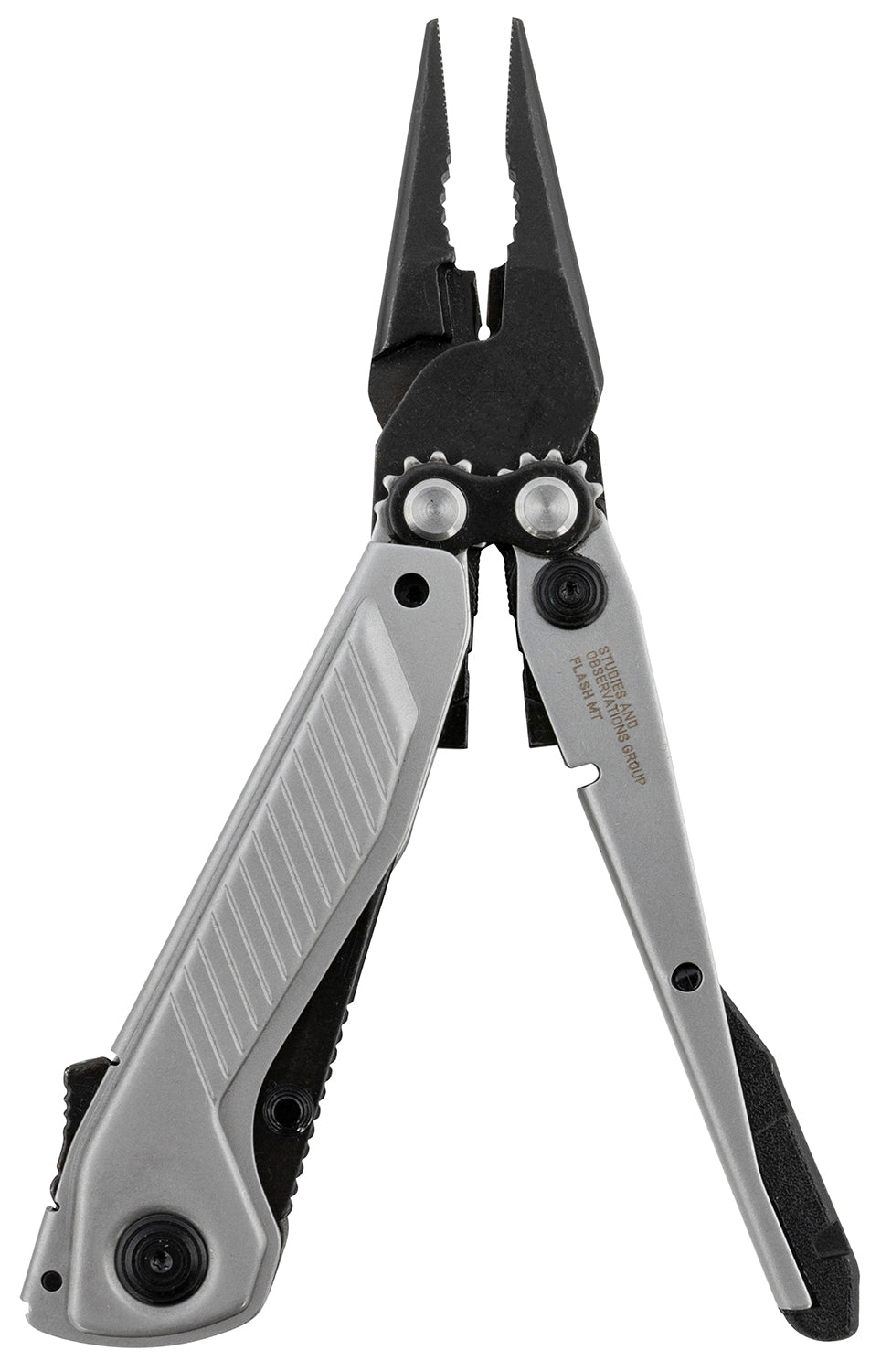 SOG Flash MT Black/Silver Cryo D2 5.60" 7-Tool Compact Multi-Tool with Assisted Open Blade