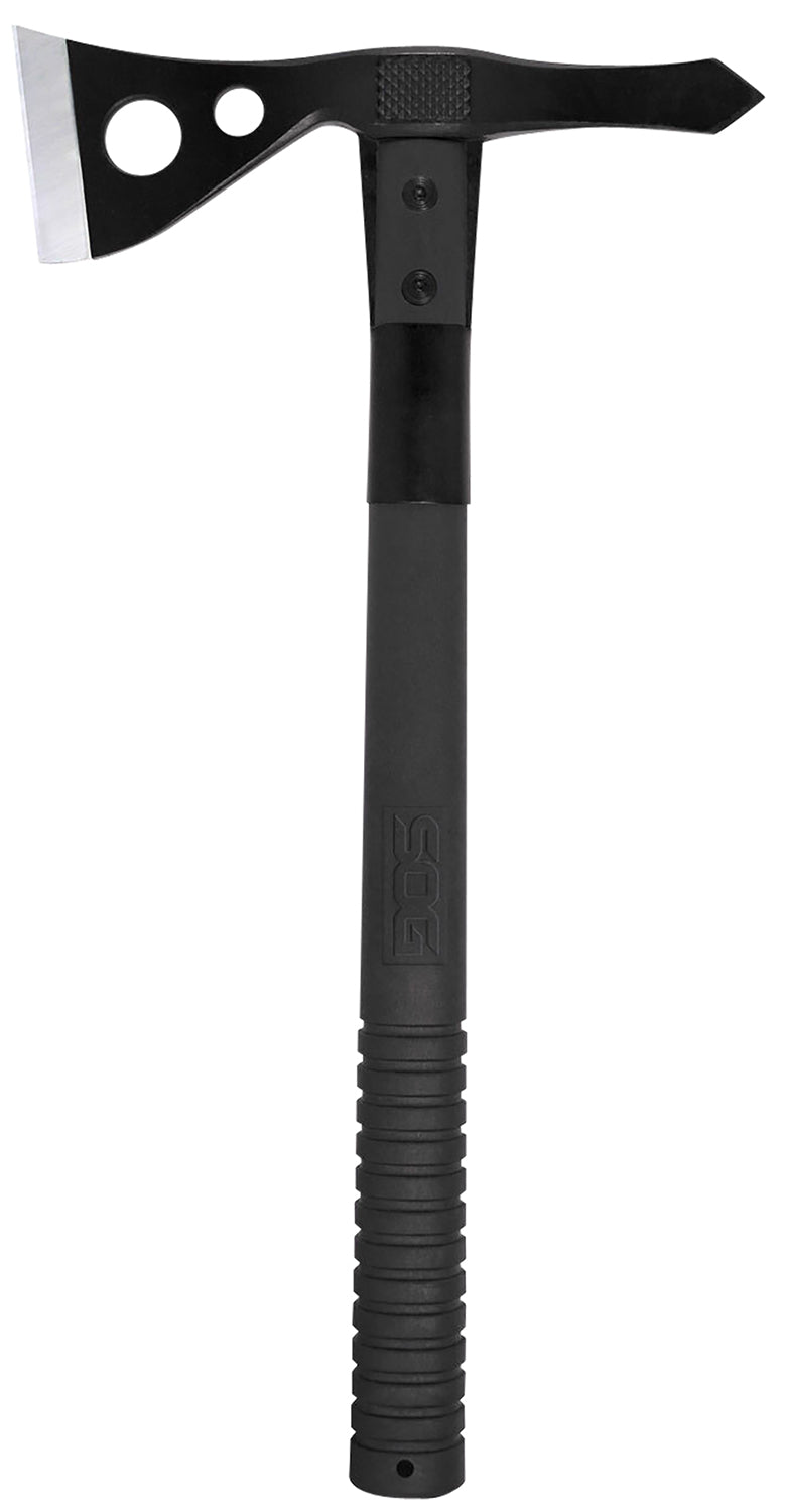 SOG SOGF01TNCP Tactical Tomahawk 2.75" Blade 420HC SS Black Hardcased Head Side Hammer Checkering GRN Handle 15.75" Overall with Nylon Sheath