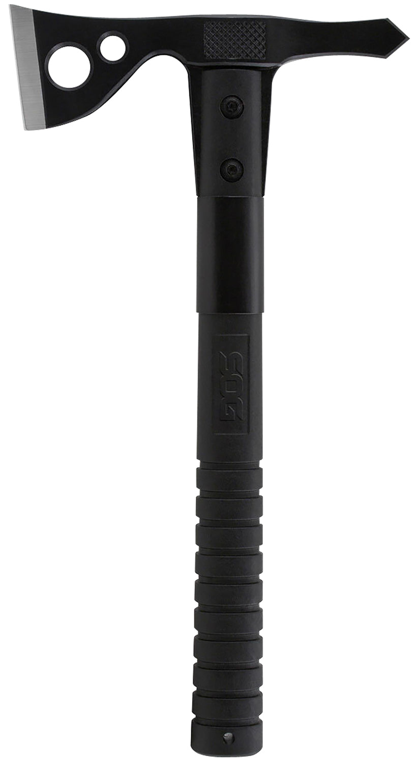 SOG SOGF06TNCP FastHawk Tomahawk 2" Blade 420HC SS Black Hardcased Head Side Hammer Checkering GRN Handle 12.50" Overall with Nylon Sheath