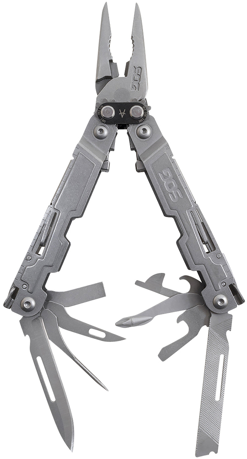 S.O.G SOG-PA1001-C PowerAccess Silver 5Cr15MoV Stainless Steel Multi-Tool 5.90" Long with Compound Leverage Pliers