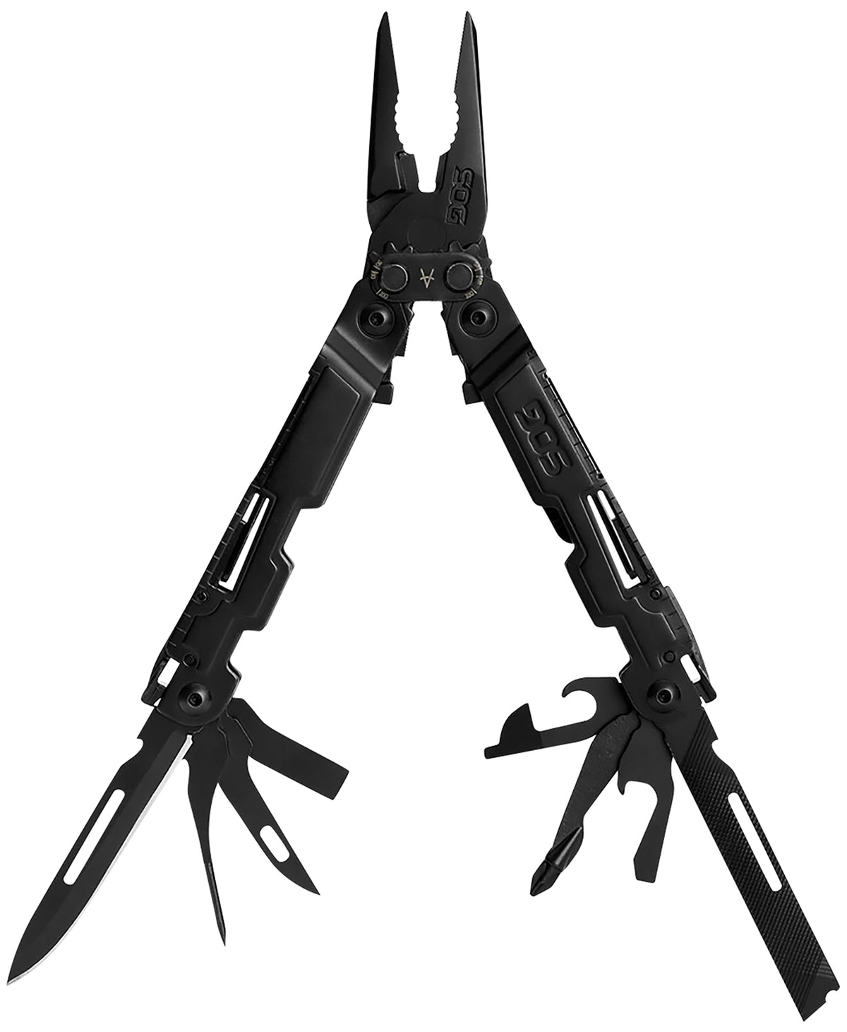 S.O.G SOGPA1002CP PowerAccess Black 5Cr15MoV Stainless Steel Multi-Tool 5.90" Long with Compound Leverage Pliers