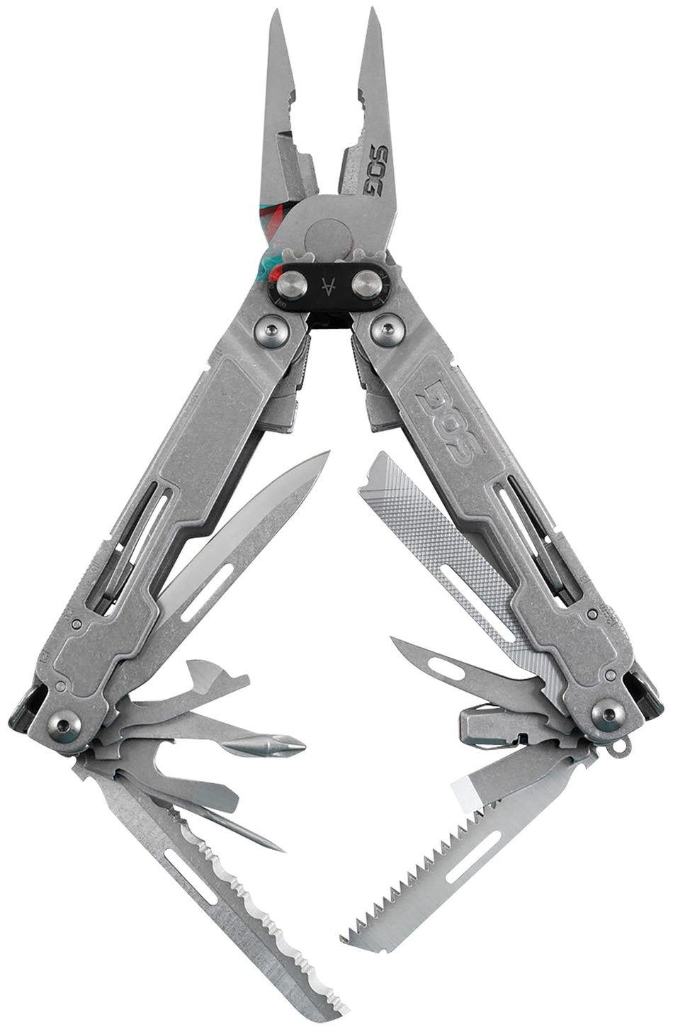S.O.G SOGPA2001CP PowerAccess Deluxe Stone Washed Stainless Steel Multi-Tool 21 Tools with Nylon Sheath