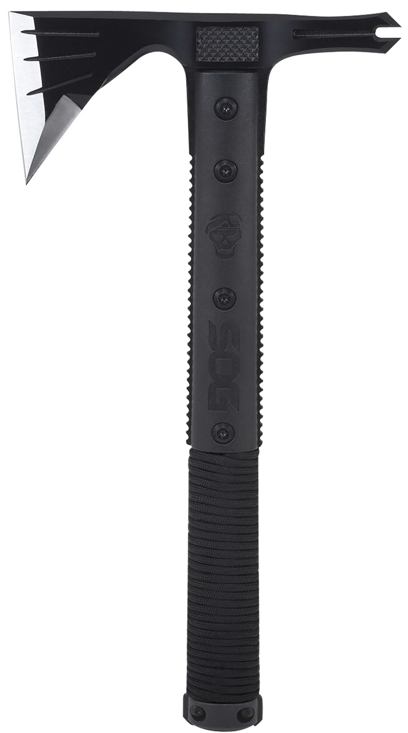 SOG SOGSK1001CP Survival Hawk 3" Blade Tomahawk with Firestarter, Nail Puller, and Reflective Paracord Handle 12.10"