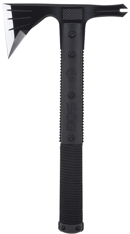 SOG SOGSK1001CP Survival Hawk 3" Blade Tomahawk with Firestarter, Nail Puller, and Reflective Paracord Handle 12.10"
