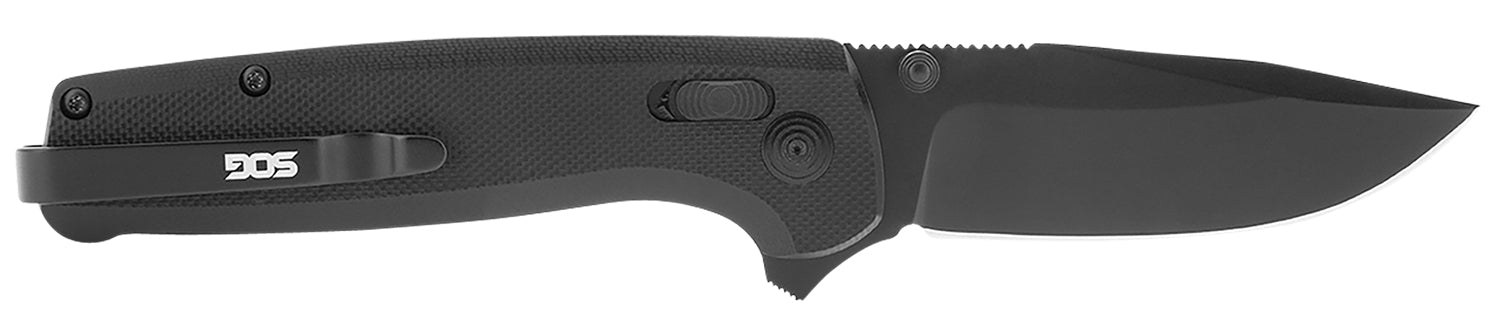 SOG SOGTM1027BX Terminus XR 2.95" Folding Clip Point Black D2 Steel Blade with Black G10 Handle and Box Packaging
