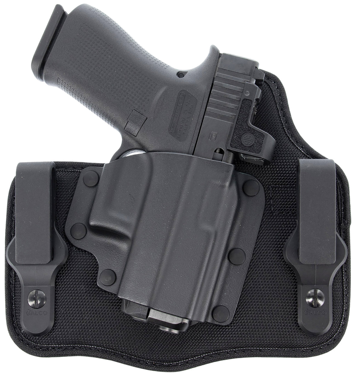 Galco KingTuk Cloud IWB Holster Black Kydex/Nylon UniClip for Glock 43/43X & Springfield Hellcat Pro Right Hand