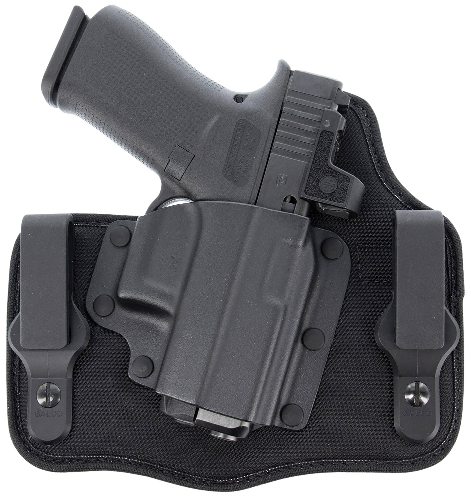 Galco KingTuk Cloud IWB Holster Black Kydex/Nylon UniClip for Glock 43/43X & Springfield Hellcat Pro Right Hand
