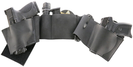 Galco UnderWraps Elite Belly Band Holster Black Medium Leather/Nylon