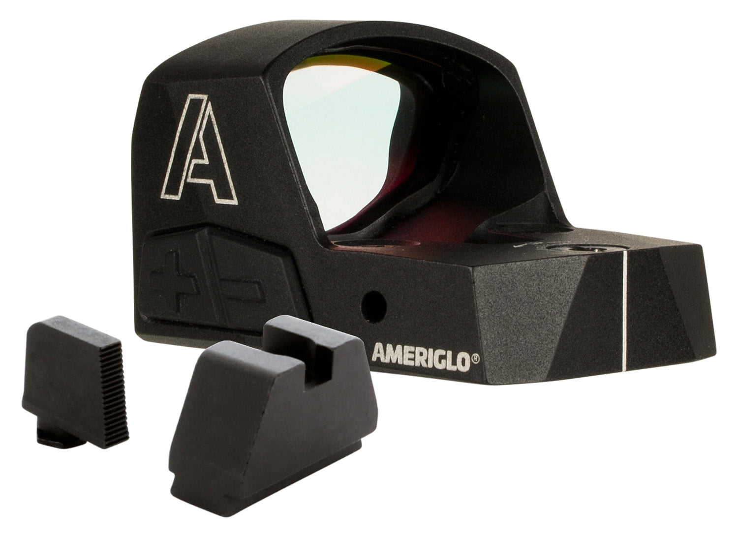 AmeriGlo HVN04 Haven Carry Ready Combo Matte Black 1x 5 MOA Red Dot with Iron Sights