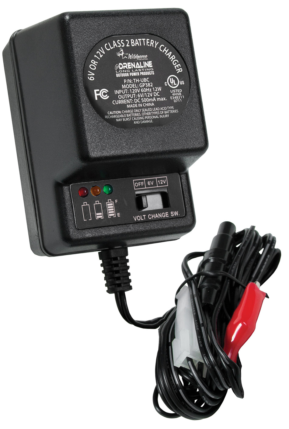 Wildgame Innovations Battery Charger 6V and 12V Black
