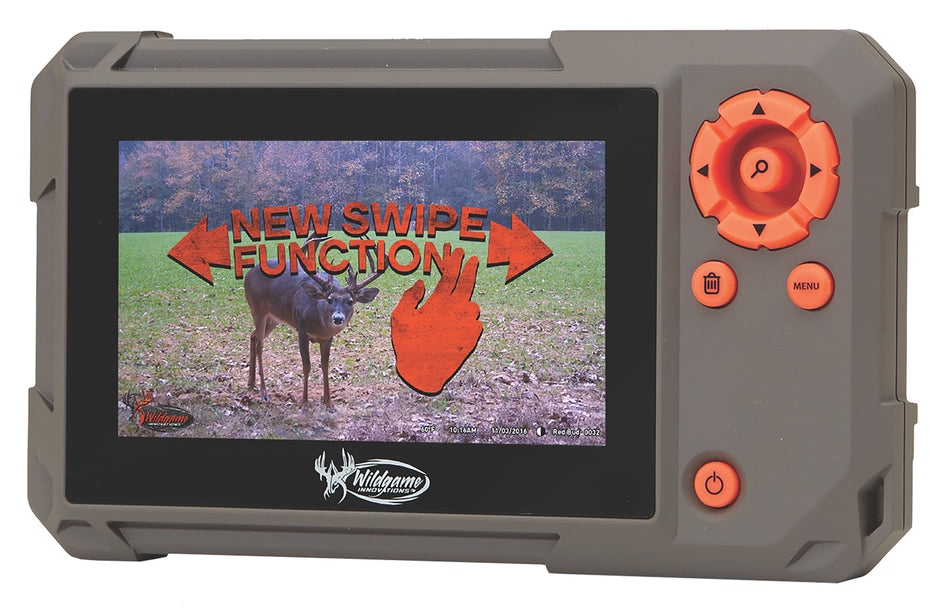 Wildgame Innovations WGIWGIVW0007 Trail Pad Swipe SD Card Reader Gray/Orange LCD Touchscreen