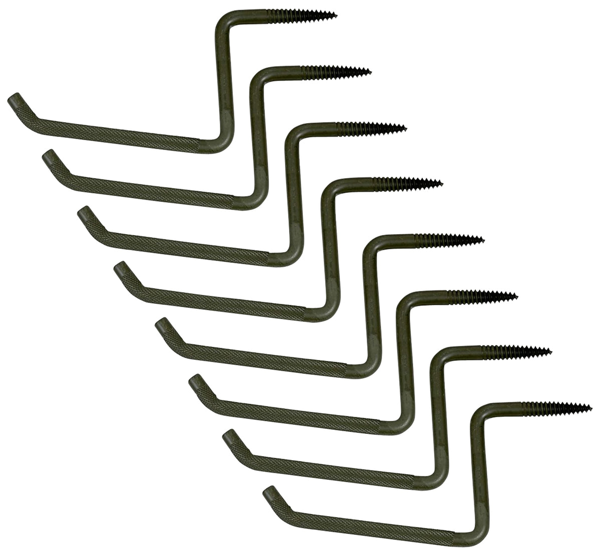 Ameristep Grizzly Tree Steps Black 6 Inch 8 Pack Screw-In