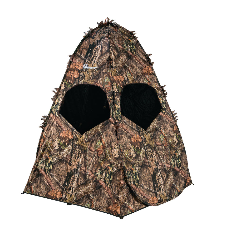 Ameristep Outhouse Spring Steel Ground Blind Mossy Oak Break-Up Country Durashell Plus