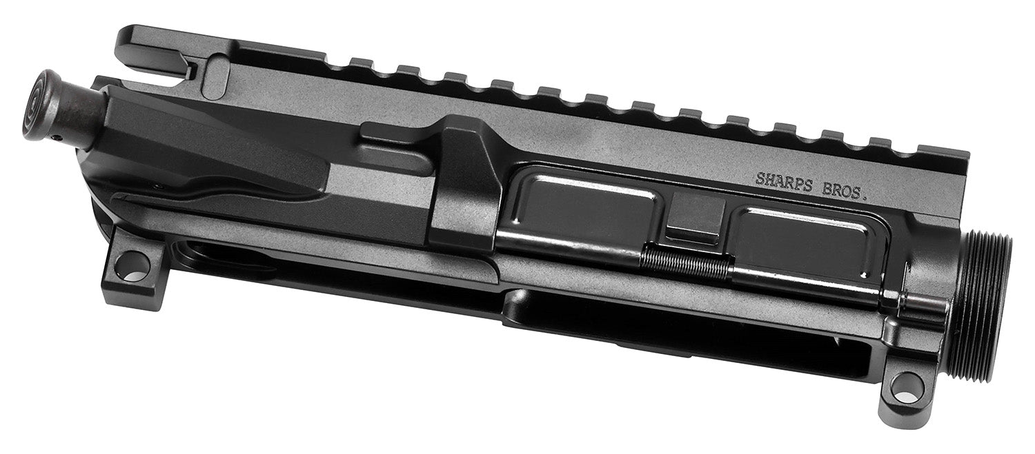 Sharps Bros SBUR04 Billet AR-15 Upper Receiver 7075-T6 Aluminum, Mil-Spec Anodized, Stripped with Forward Assist and Dust Cover