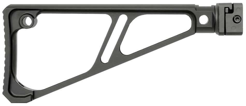 Midwest Industries MISTAPSFFES Side Folding Fixed Extruded Stock Black Anodized Aluminum for 1913 Picatinny Rail
