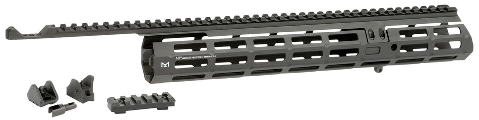 Midwest Industries MIMAR1895XRS Extended Sight System 13.63" M-LOK for Marlin 1895 Black Anodized w/ Iron Sights