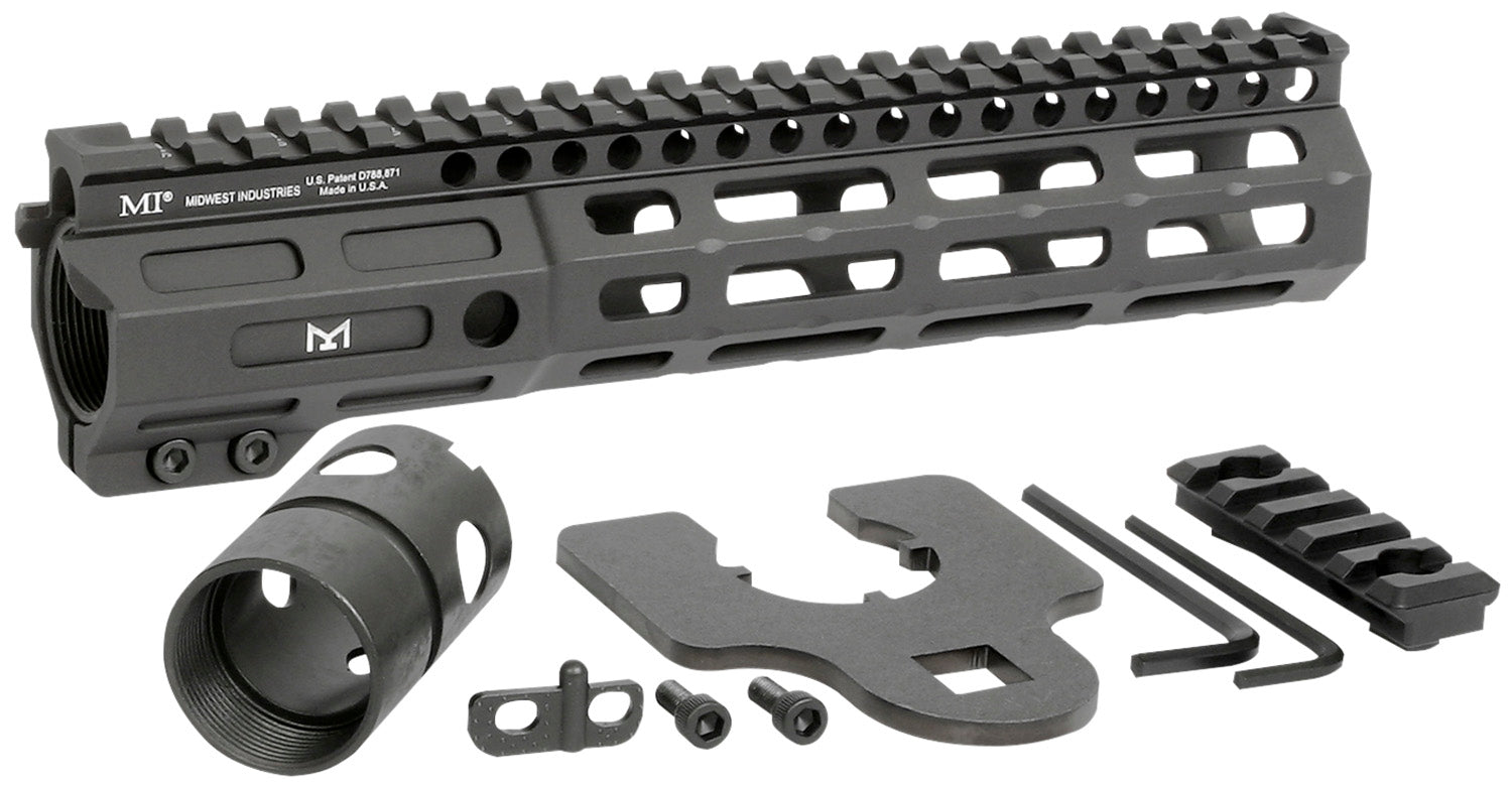 Midwest Industries MINF925 Night Fighter 9.25" M-LOK Handguard Black Hardcoat Anodized Aluminum w/ Barrel Wrench & Rail