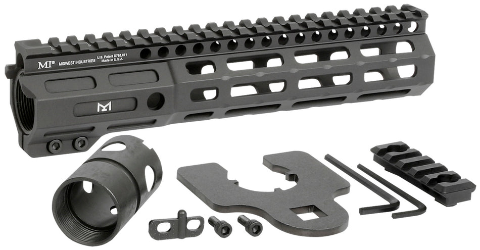 Midwest Industries MINF925 Night Fighter 9.25" M-LOK Handguard Black Hardcoat Anodized Aluminum w/ Barrel Wrench & Rail