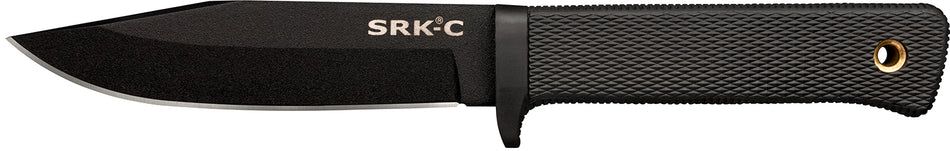 Cold Steel CS-49LCKD SRK Compact 5" Fixed Blade SK-5 Steel Black Tuff-Ex Finish Kray-Ex Handle with Sheath