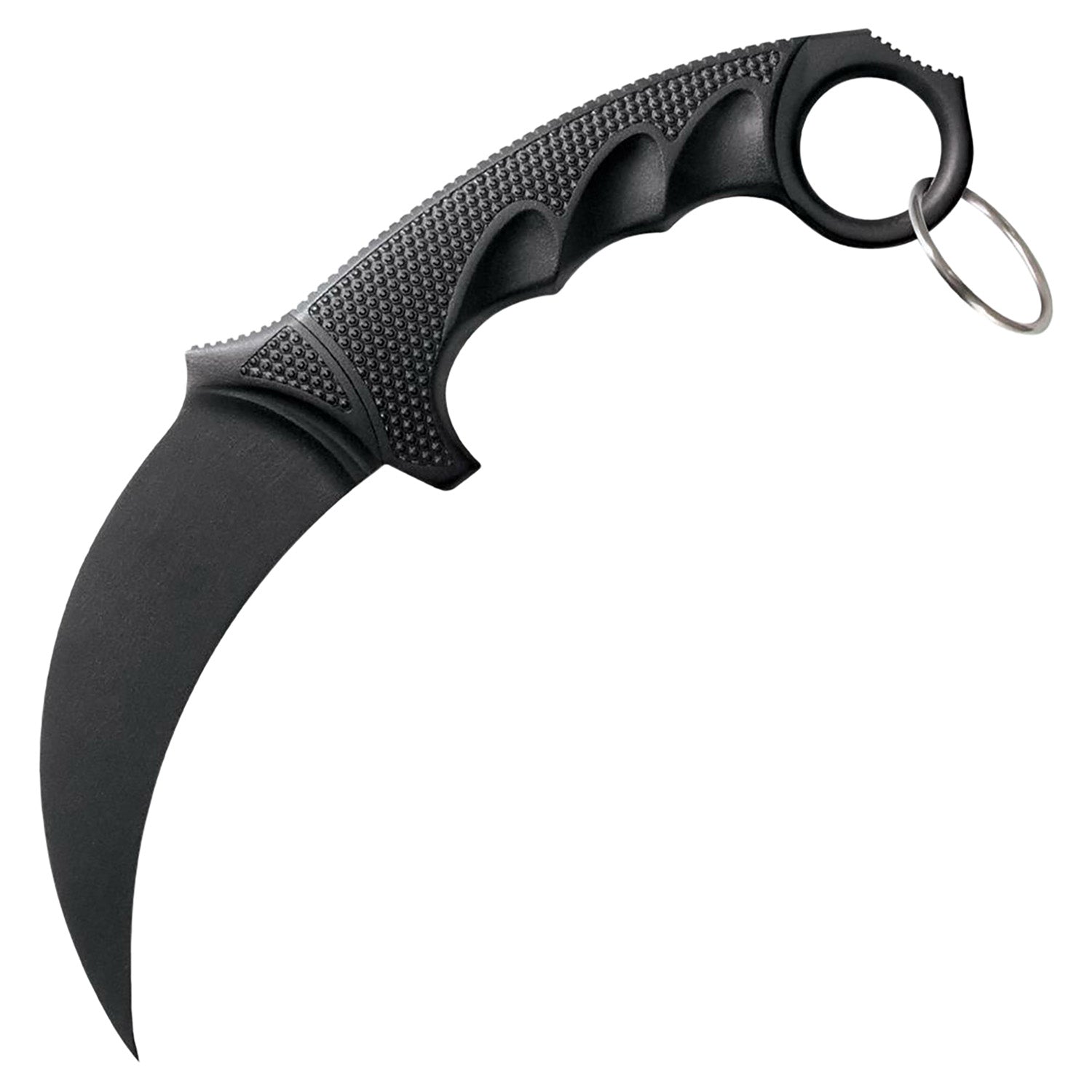 Cold Steel CS92FK FGX Nightshade Karambit 4" Fixed Plain Blade Black Griv-Ex with Kray-Ex Overmold Handle