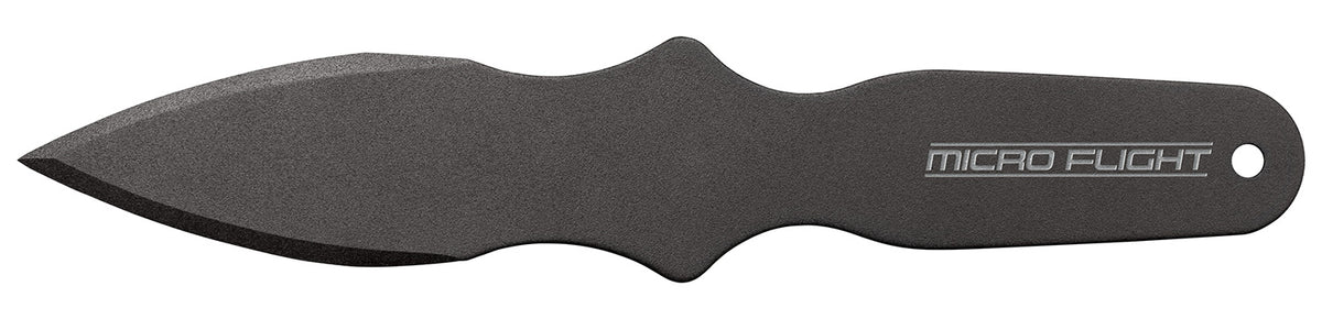 Cold Steel CS80STMB Micro Flight Thrower Fixed Plain Spear Point 550C Spring Steel Blade and Handle