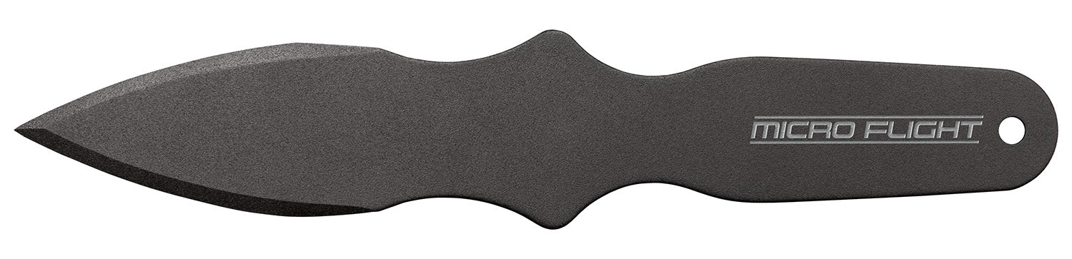 Cold Steel CS80STMB Micro Flight Thrower Fixed Plain Spear Point 550C Spring Steel Blade and Handle