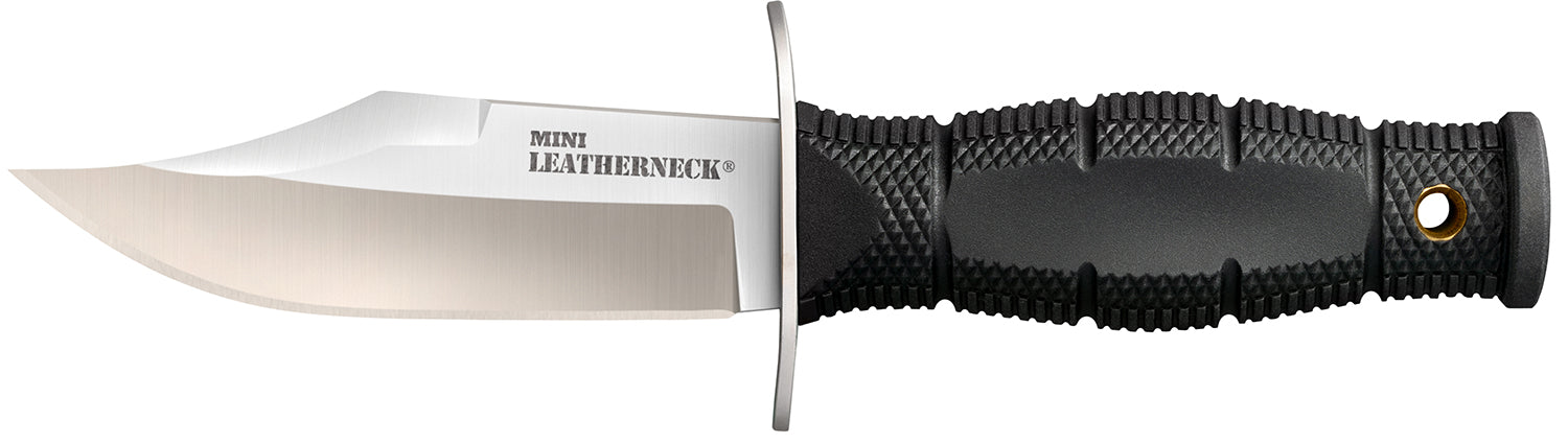 Cold Steel CS39LSAB Leatherneck Mini 3.50" Fixed Clip Point 8Cr13MoV Stainless Blade Kray-Ex Handle with Sheath